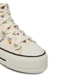 Converse Trampki Chuck Taylor All Star Lift A15536C Écru. Kolor: kremowy. Materiał: materiał #3