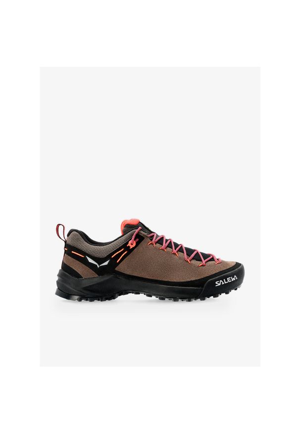 Buty turystyczne damskie Salewa Wildfire Leather. Zapięcie: sznurówki. Kolor: brązowy. Materiał: materiał, syntetyk. Szerokość cholewki: normalna