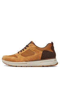 Rieker Sneakersy B0700-68 Żółty. Kolor: żółty. Materiał: materiał