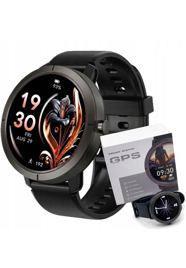 Smartwatch Wenom SMARTWATCH DAMSKI MĘSKI PREMIUM 2026 GPS AMOLED Rozmowy 5ATM Zestaw. Rodzaj zegarka: smartwatch