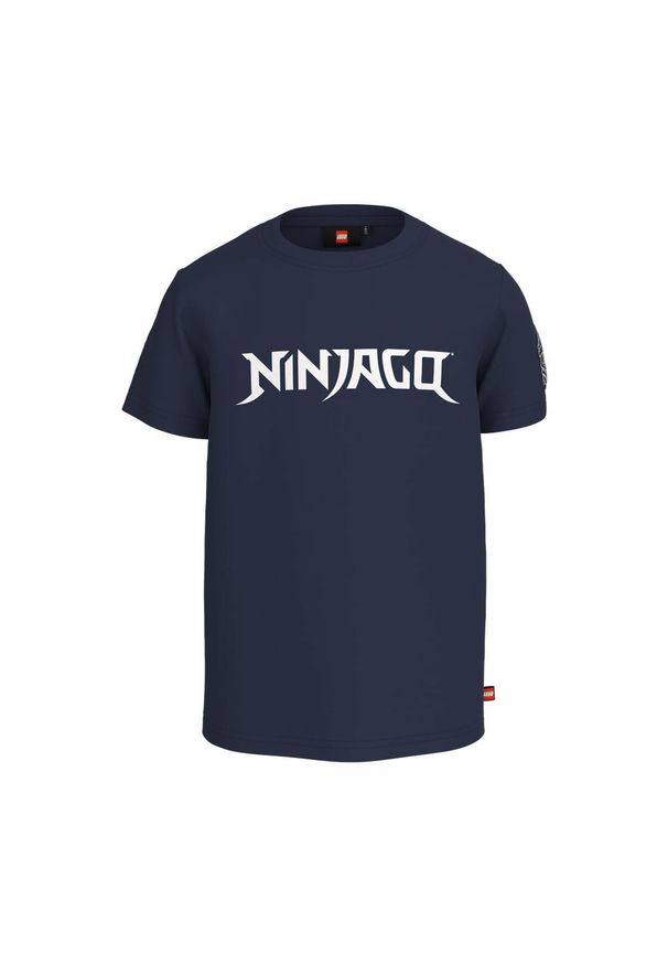 Koszulka bawełniana dziecięca LEGO Ninjago TAYLOR 106. Kolor: niebieski. Materiał: bawełna