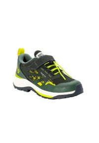 Buty trekkingowe dla dzieci Jack Wolfskin Villi Hiker Texapore Low. Kolor: zielony. Materiał: materiał, syntetyk. Szerokość cholewki: normalna