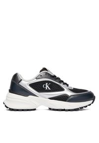 Calvin Klein Sneakersy Hike Runner Lace Up Mesh Mix Met YW0YW02063 Kolorowy. Materiał: skóra. Wzór: kolorowy #1