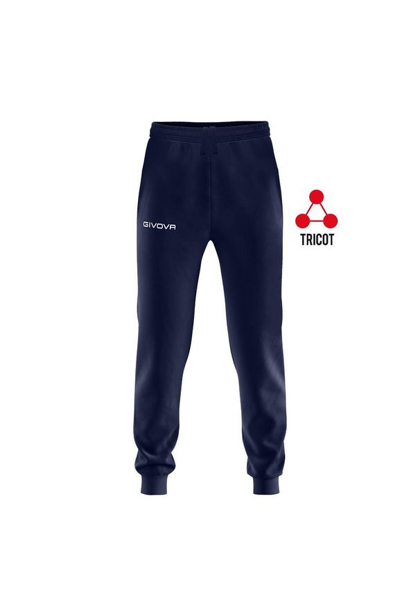 Spodnie Sportowe Givova Navy Blue XL - Oddychające i Wygodne. Kolor: niebieski. Sport: fitness, piłka nożna