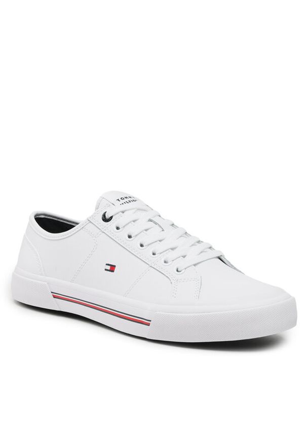 TOMMY HILFIGER - Tenisówki Tommy Hilfiger. Kolor: biały. Materiał: skóra