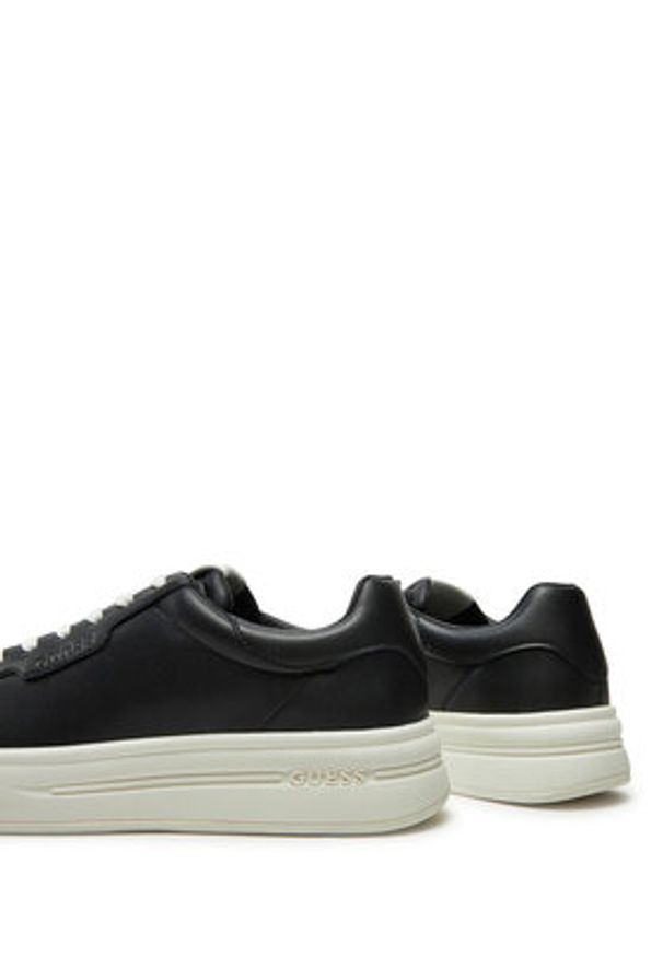 Guess Sneakersy Winno FMPWIN ELE12 Czarny. Kolor: czarny. Materiał: skóra