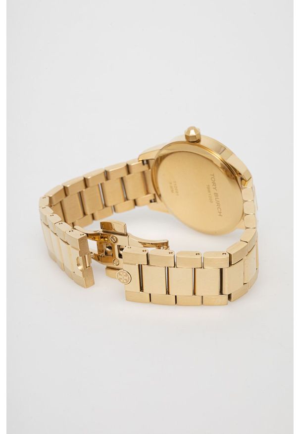 Tory Burch Zegarek TBW1200 damski kolor złoty. Kolor: złoty. Materiał: materiał