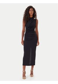 Rinascimento Sukienka koktajlowa CFC0125010003 Czarny Slim Fit. Kolor: czarny. Materiał: syntetyk. Styl: wizytowy