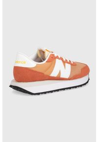 New Balance sneakersy WS237FB kolor brązowy. Nosek buta: okrągły. Zapięcie: sznurówki. Kolor: brązowy. Materiał: guma #4