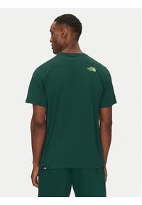 The North Face T-Shirt Easy NF0A8A6C Zielony Regular Fit. Kolor: zielony. Materiał: syntetyk