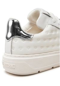 Love Moschino - LOVE MOSCHINO Sneakersy JA15134G1LIO410A Biały. Kolor: biały. Materiał: materiał #5