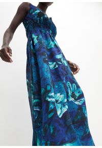 bonprix - Długa sukienka szyfonowa. Kolor: niebieski. Materiał: szyfon. Styl: elegancki. Długość: maxi #2