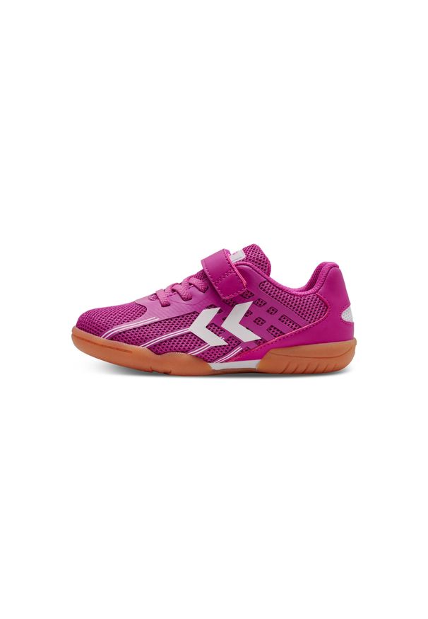 Dzięcięce buty halowe Hummel Root Elite VC. Kolor: czerwony, fioletowy, różowy, wielokolorowy. Sport: piłka ręczna