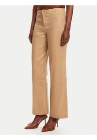 BARDOT Spodnie materiałowe Balia Hipster 59854PB Beżowy Regular Fit. Kolor: beżowy. Materiał: len