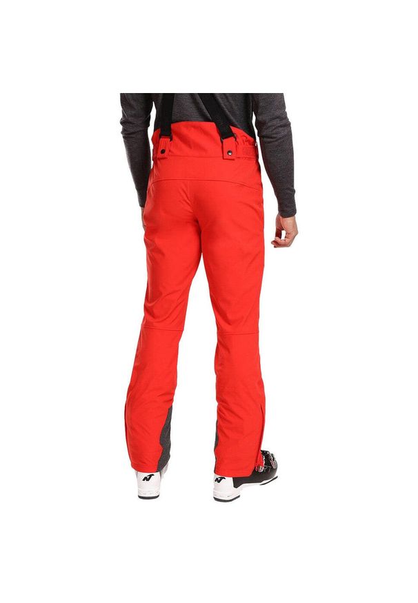 Męskie softshellowe spodnie narciarskie Kilpi RHEA-M. Kolor: czerwony. Materiał: softshell. Sport: narciarstwo