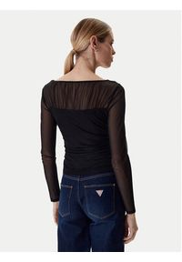 Guess Bluzka W6RP04 KBAH2 Czarny Regular Fit. Kolor: czarny. Materiał: syntetyk #4