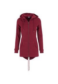 Urban Classics - Parka dla kobiet Urban Classic sweat. Typ kołnierza: kaptur. Kolor: czerwony, wielokolorowy, brązowy. Sezon: zima #1