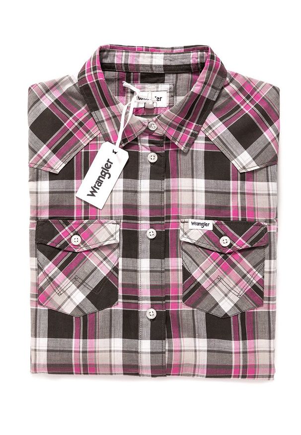 Wrangler - KOSZULA WRANGLER CHECK SHIRT ROSIN GREEN W5240LUWY 112129352