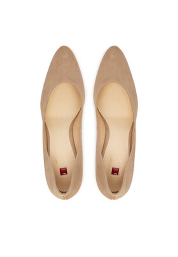 HÖGL Czółenka 1-106002 Beżowy. Kolor: beżowy. Materiał: skóra, zamsz