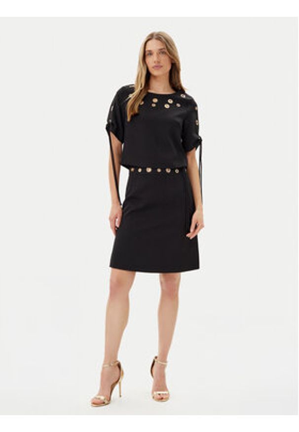 Artigli - ARTIGLI Bluzka ACBL000743 Czarny Regular Fit. Kolor: czarny. Materiał: syntetyk