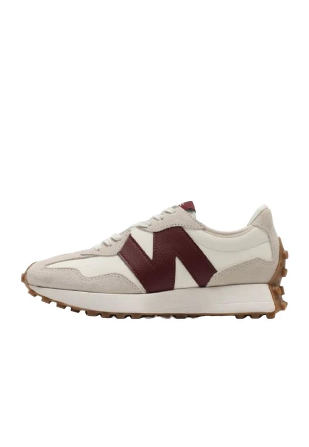 Buty do chodzenia damskie New Balance 327. Zapięcie: sznurówki. Kolor: beżowy. Materiał: materiał. Szerokość cholewki: normalna. Sport: turystyka piesza