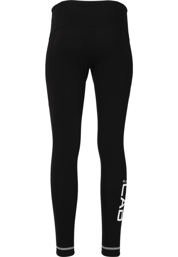 ELITE LAB - Damskie legginsy termiczne wiatroszczelne Elite Lab Run X2. Kolor: czarny. Sport: bieganie