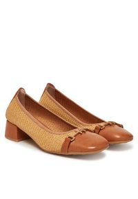 Hispanitas Czółenka RHV253992 Beżowy. Kolor: beżowy. Materiał: materiał