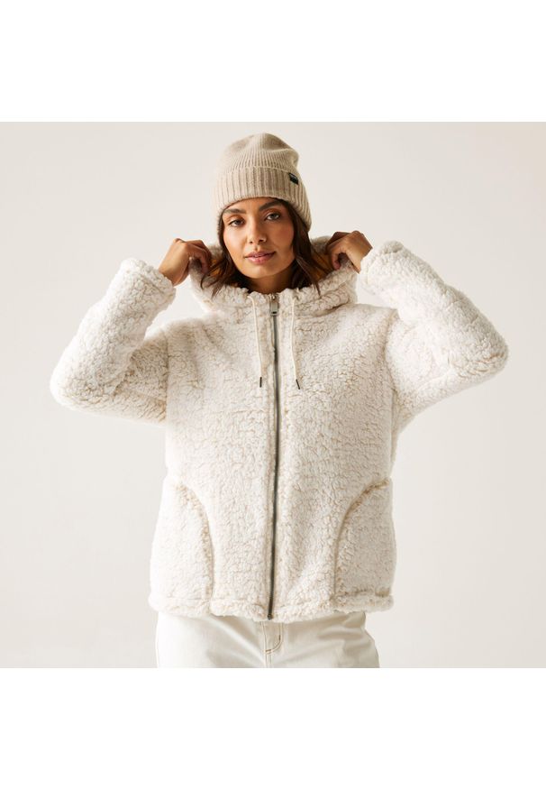 Regatta - Polar damski rozsuwany Orielle. Kolekcja: plus size. Kolor: beżowy. Materiał: polar