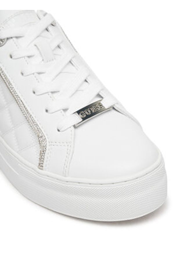 Guess Sneakersy FLPGRA ELE12 Biały. Kolor: biały. Materiał: skóra