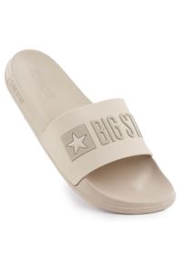 Big-Star - Klapki plażowe basenowe beżowe Big Star SS274710. Okazja: na plażę. Kolor: beżowy. Materiał: tworzywo sztuczne. Styl: casual #1