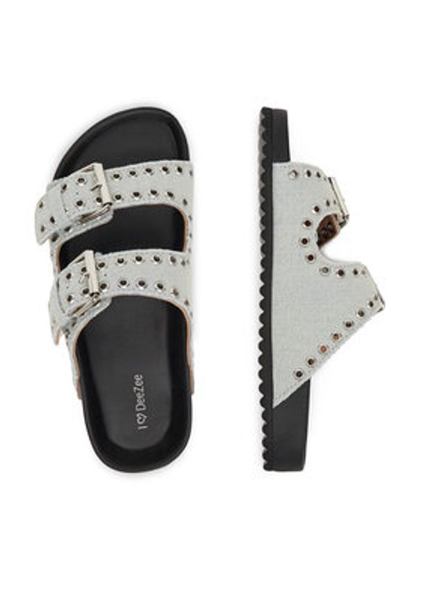 DeeZee Klapki MXCR-208 Niebieski. Kolor: niebieski. Materiał: materiał