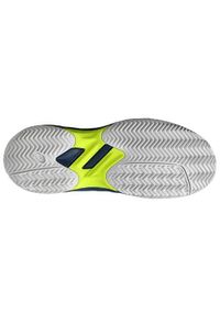 Buty do tenisa dla dzieci Asics Gel-game 9. Zapięcie: sznurówki. Kolor: biały, niebieski, wielokolorowy. Materiał: materiał, tkanina, syntetyk. Szerokość cholewki: normalna. Sport: tenis