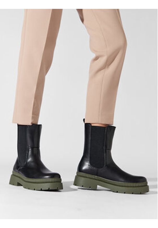 Jenny Fairy Sztyblety HZ0110-01 Czarny. Kolor: czarny. Materiał: skóra