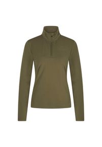 HV POLO - Damska techniczna koszulka jeździecka HV Polo Lumi. Typ kołnierza: polo. Kolor: zielony. Długość rękawa: długi rękaw #1