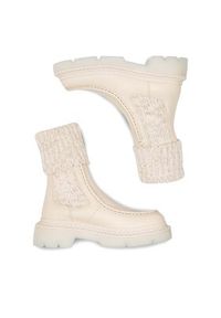 Badura Botki OVAR-23AW111 Beżowy. Kolor: beżowy. Materiał: skóra #5