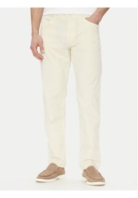 BOSS Spodnie materiałowe H-Re.Maine5 50538370 Écru Regular Fit. Materiał: bawełna