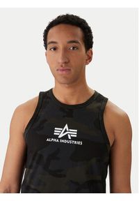 Alpha Industries Tank top Basci Camo 126566C Szary Regular Fit. Kolor: szary. Materiał: bawełna #2