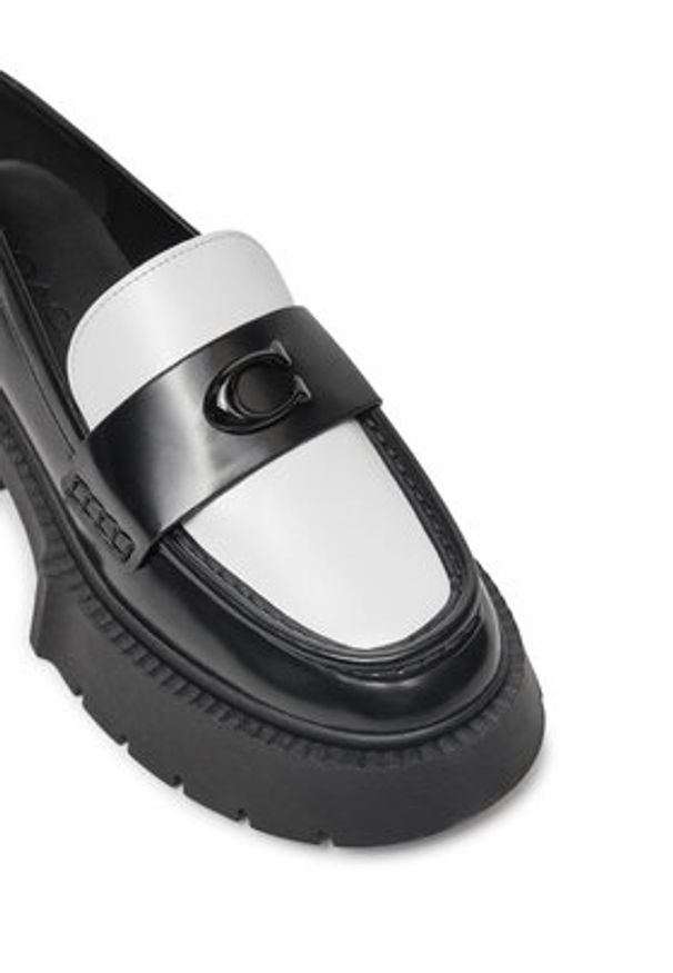 Coach Loafersy Leah CZ382 Czarny. Kolor: czarny. Materiał: skóra