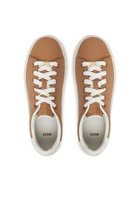 BOSS Sneakersy Kieran 50548110 Beżowy. Kolor: beżowy. Materiał: skóra #5
