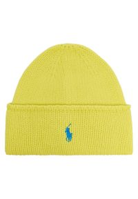 Polo Ralph Lauren Czapka 455954355008 Żółty. Kolor: żółty. Materiał: wełna #1