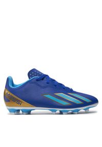 Adidas - adidas Buty X Crazyfast Messi Club Flexible Ground ID0720 Granatowy. Kolor: niebieski. Materiał: skóra
