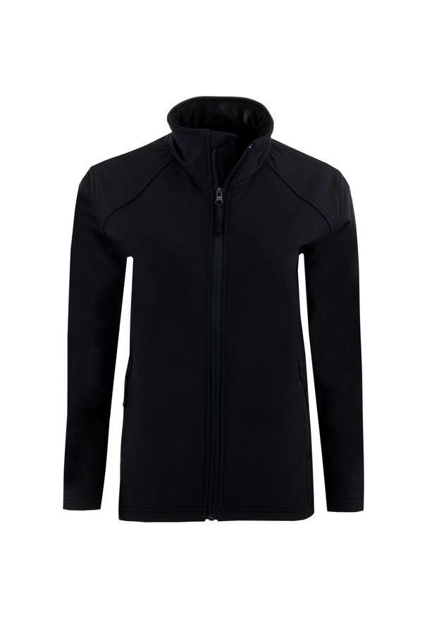 ZUNTO - Kurtka softshell damska Uniwear, czarna, S. Kolor: czarny. Materiał: softshell