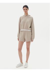 EA7 Emporio Armani Szorty sportowe 7W000280 AF12501 U6155 Beżowy Regular Fit. Kolor: beżowy. Materiał: syntetyk #4