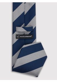 Pako Lorente - PAKO LORENTE – Szary krawat męski w skośne pasy. Kolor: szary. Materiał: poliester #2