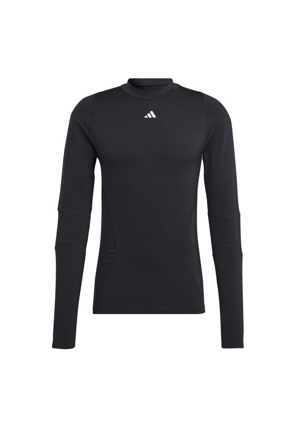 Adidas - Koszulka męska adidas Techfit COLD.RDY Long Sleeve. Kolor: czarny, wielokolorowy, biały. Długość rękawa: długi rękaw. Technologia: Techfit (Adidas). Sport: piłka nożna
