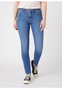 Wrangler - DAMSKIE SPODNIE JEANSOWE WRANGLER SKINNY WONDER BLUES W28K-KR-25M