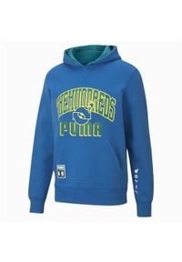 Bluzy sportowa męska Puma X The Hundreds Hoodie. Typ kołnierza: kaptur. Kolor: niebieski. Materiał: bawełna, poliester #1