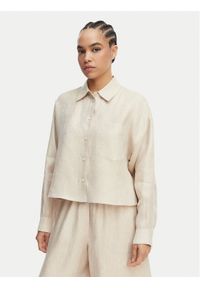 Weekend Max Mara Koszula Capo 2615041022 Beżowy Regular Fit. Kolor: beżowy. Materiał: len #1