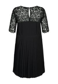 Zizzi Sukienka koktajlowa M58842A Czarny Regular Fit. Kolor: czarny. Styl: wizytowy #5