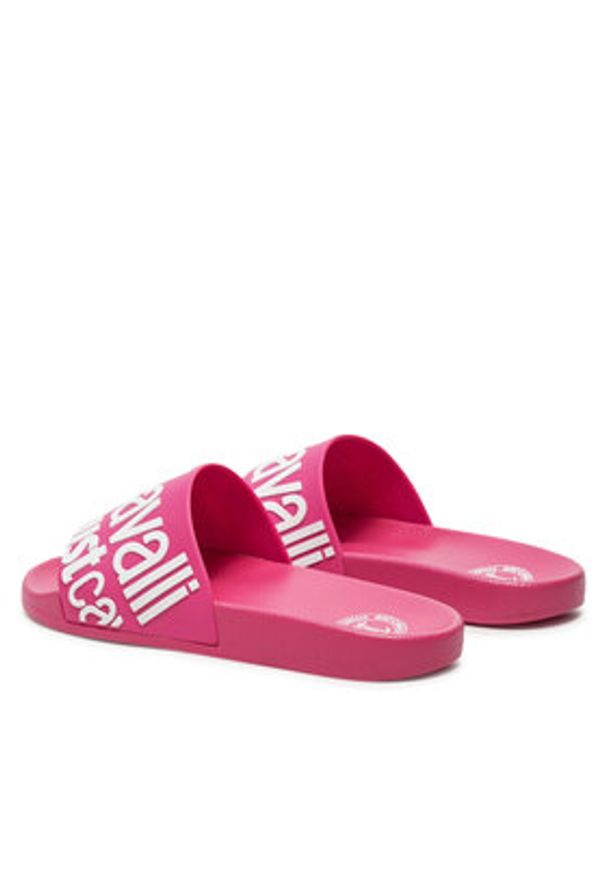 Just Cavalli Klapki 76RA3SZ1 Różowy. Kolor: różowy. Materiał: syntetyk